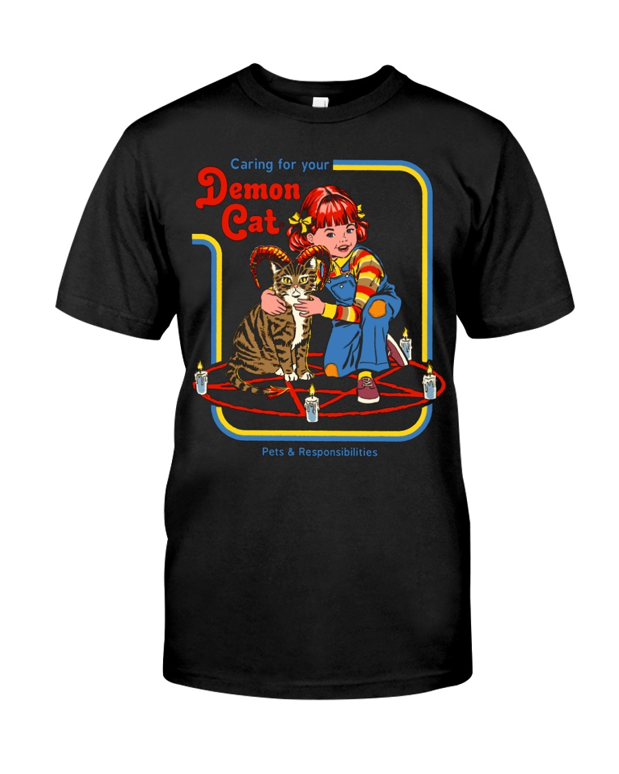 CARING FOR YOUR DEMON CAT 72 Classic T-Shirt