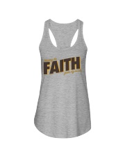 Keeping the Faith - Brown Font Ladies Flowy Tank thumbnail