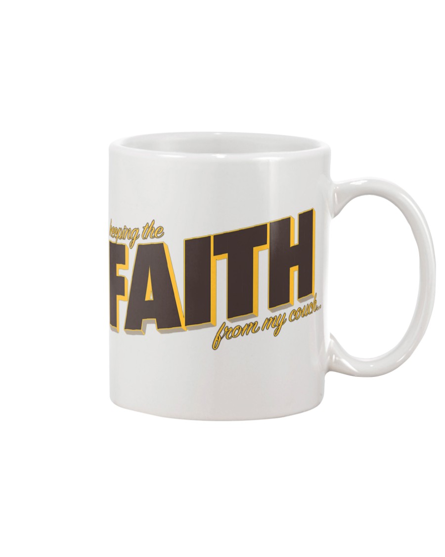 Keeping the Faith - Brown Font Mug