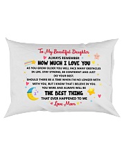 Personalized Pillow Gift to Daughter Rectangular Pillowcase back