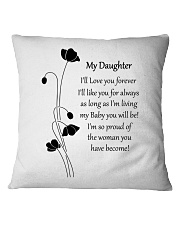 Personalized Pillow Gift to Daughter Square Pillowcase front