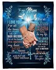 To My Mom Sherpa Fleece Blanket Small Fleece Blanket - 30" x 40" front