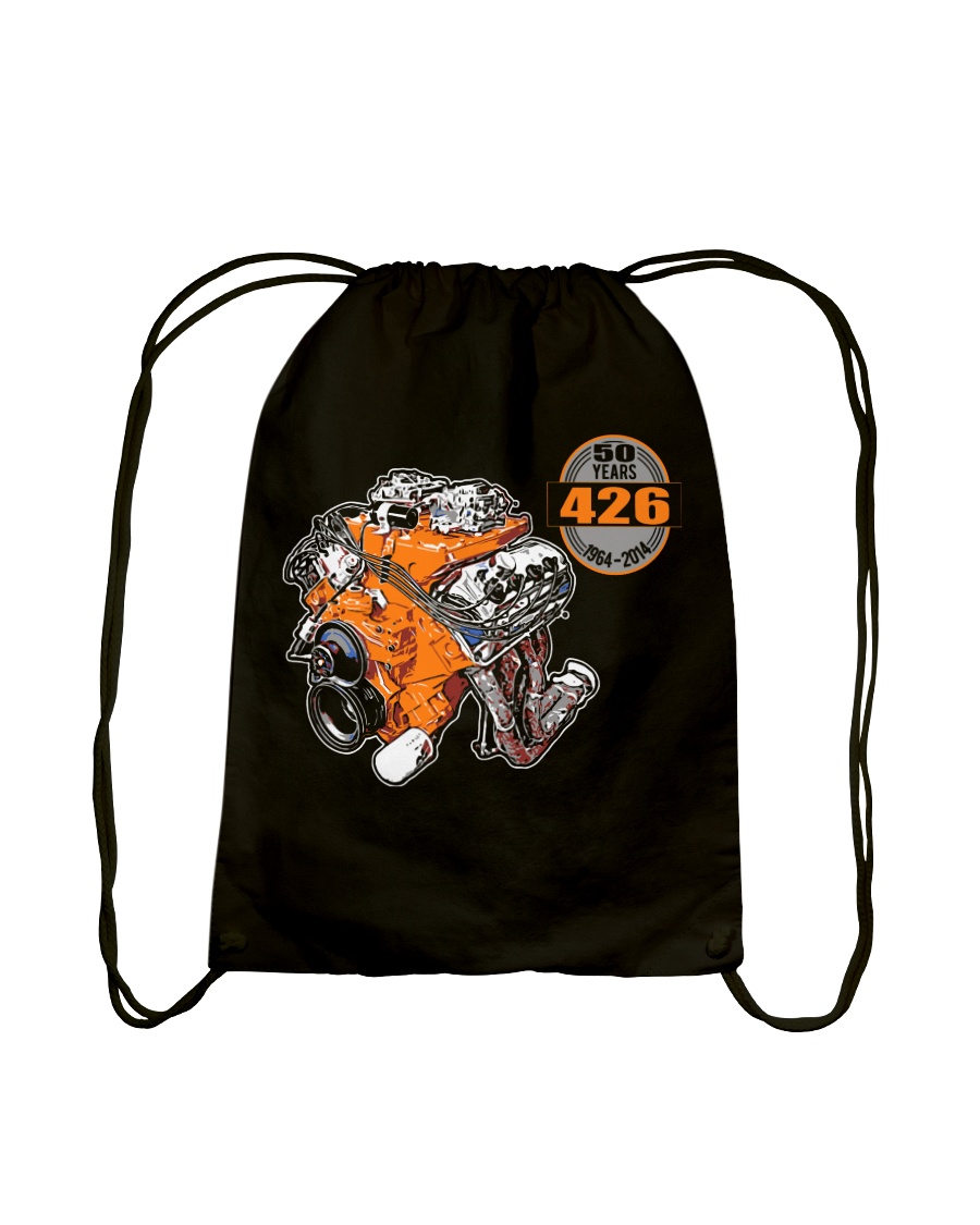 50 years 426 Hemi 1964 - 2014 cross ram Drawstring Bag