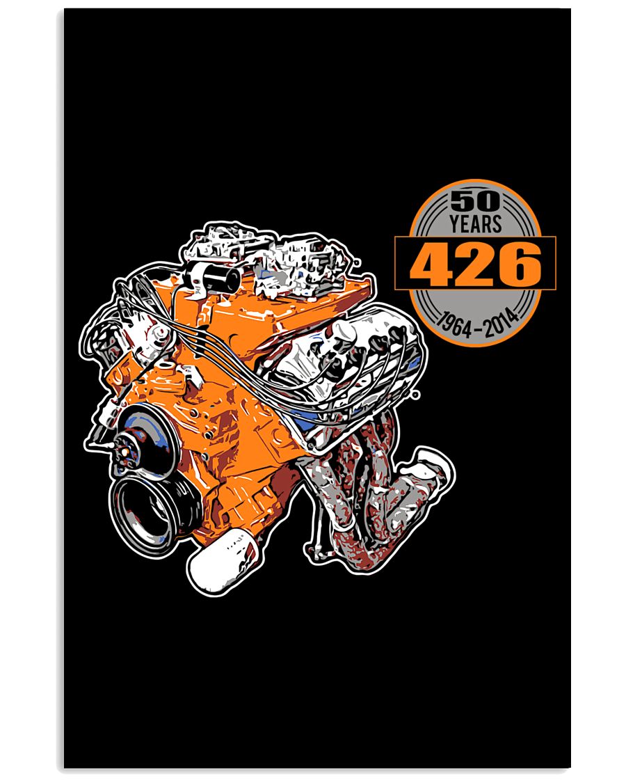 50 years 426 Hemi 1964 - 2014 cross ram 24x36 Poster