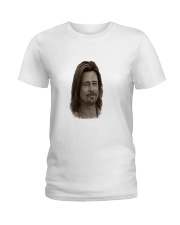brad visage pitt Ladies T-Shirt front