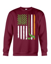 Irish American Hockey Flag Shirt Hockey St Patrick Crewneck Sweatshirt thumbnail