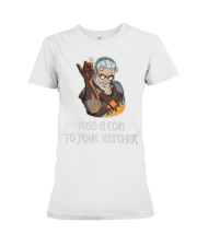Toss A Coin To Your Witcher Premium Fit Ladies Tee thumbnail