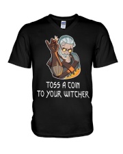 Toss A Coin To Your Witcher V-Neck T-Shirt thumbnail