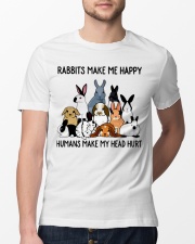 RABBITS MAKE ME HAPPY Classic T-Shirt lifestyle-mens-crewneck-front-13