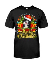 Merry Christmas Border Collie Mom Dad Christmas Premium Fit Mens Tee thumbnail
