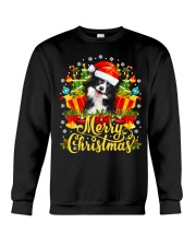 Merry Christmas Border Collie Mom Dad Christmas Crewneck Sweatshirt thumbnail