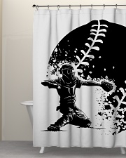 Best Baseball Lovers Gift Shower Curtain aos-shower-curtains-71x74-lifestyle-front-05
