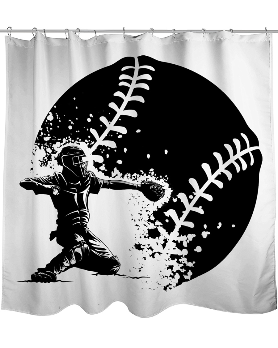 Best Baseball Lovers Gift Shower Curtain