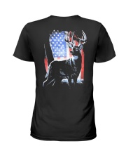 I Live Hunting - Usa Ladies T-Shirt thumbnail