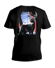 I Live Hunting - Usa V-Neck T-Shirt thumbnail