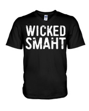 Wicked Smaht Boston Funny Tee shirts V-Neck T-Shirt thumbnail
