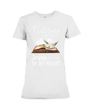 Nurse and God Premium Fit Ladies Tee tile