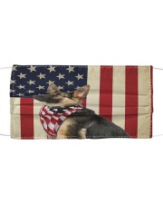 German shepherd smile flag Mask tile