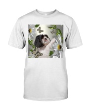 fn 5 shih tzu daisy and butterfly Premium Fit Mens Tee tile