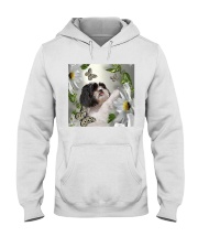 fn 5 shih tzu daisy and butterfly Hooded Sweatshirt tile