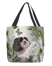 fn 5 shih tzu daisy and butterfly All-Over Tote tile