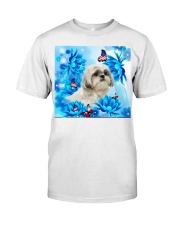 dh d Shih Tzu USA Butterflies 19620 Classic T-Shirt tile
