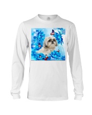 dh d Shih Tzu USA Butterflies 19620 Long Sleeve Tee tile