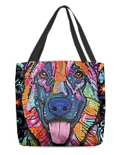 Colored face German Shepherd All-over Tote back