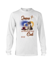 Cats coffee and God Long Sleeve Tee tile