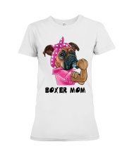 Boxer strong mom Premium Fit Ladies Tee tile