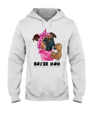 Boxer strong mom Hooded Sweatshirt tile