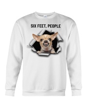 Chihuahua six feet people Crewneck Sweatshirt tile