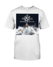 Jesus saved my life and God Premium Fit Mens Tee tile