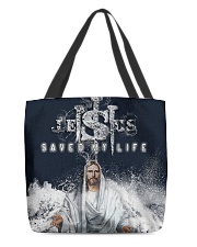 Jesus saved my life and God All-over Tote back