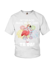 Flamingo god made me tada Youth T-Shirt tile