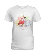 Flamingo god made me tada Ladies T-Shirt tile
