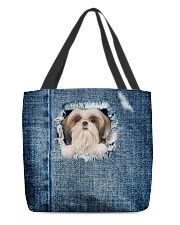 ln 5 shih tzu blue face mask All-Over Tote tile