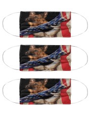 German Shepherd Hello America Cloth Face Mask - 3 Pack front