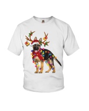 German shepherd gorgeous reindeer Youth T-Shirt tile