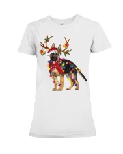 German shepherd gorgeous reindeer Premium Fit Ladies Tee tile