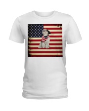 fn 9 shih tzu proud face Ladies T-Shirt tile