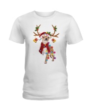Chihuahua gorgeous reindeer Ladies T-Shirt tile