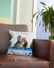 cat pilliow Square Pillowcase aos-pillow-square-front-lifestyle-03
