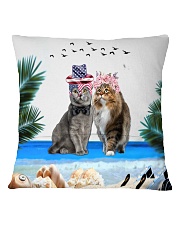 cat pilliow Square Pillowcase back