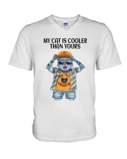T-SHIRT CATS IS COOL V-Neck T-Shirt thumbnail