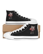 CATCONVERSE Women's High Top White Shoes inside-left-outside-left