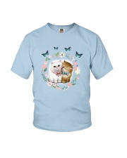 cat pillow Youth T-Shirt thumbnail