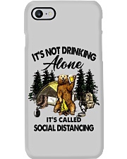 It's not drinking alone it's called social Phone Case tile