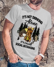 It's not drinking alone it's called social Classic T-Shirt lifestyle-mens-crewneck-front-4