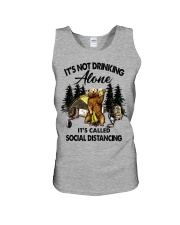It's not drinking alone it's called social Unisex Tank tile